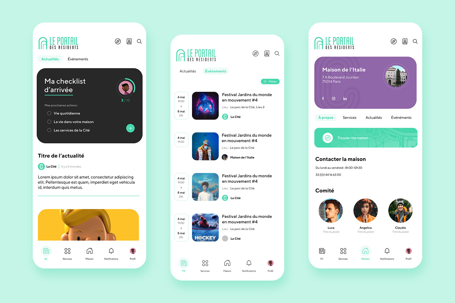 Présentation du projet Portail Résident